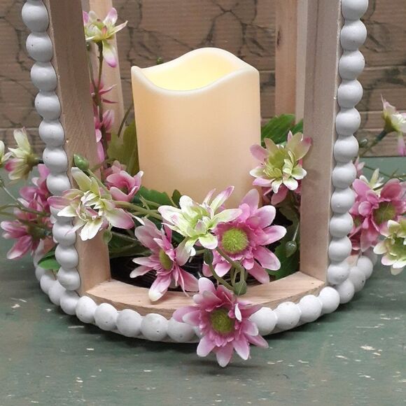 MCM lighted gazebo with floral garden at base. - Picture 3 of 7